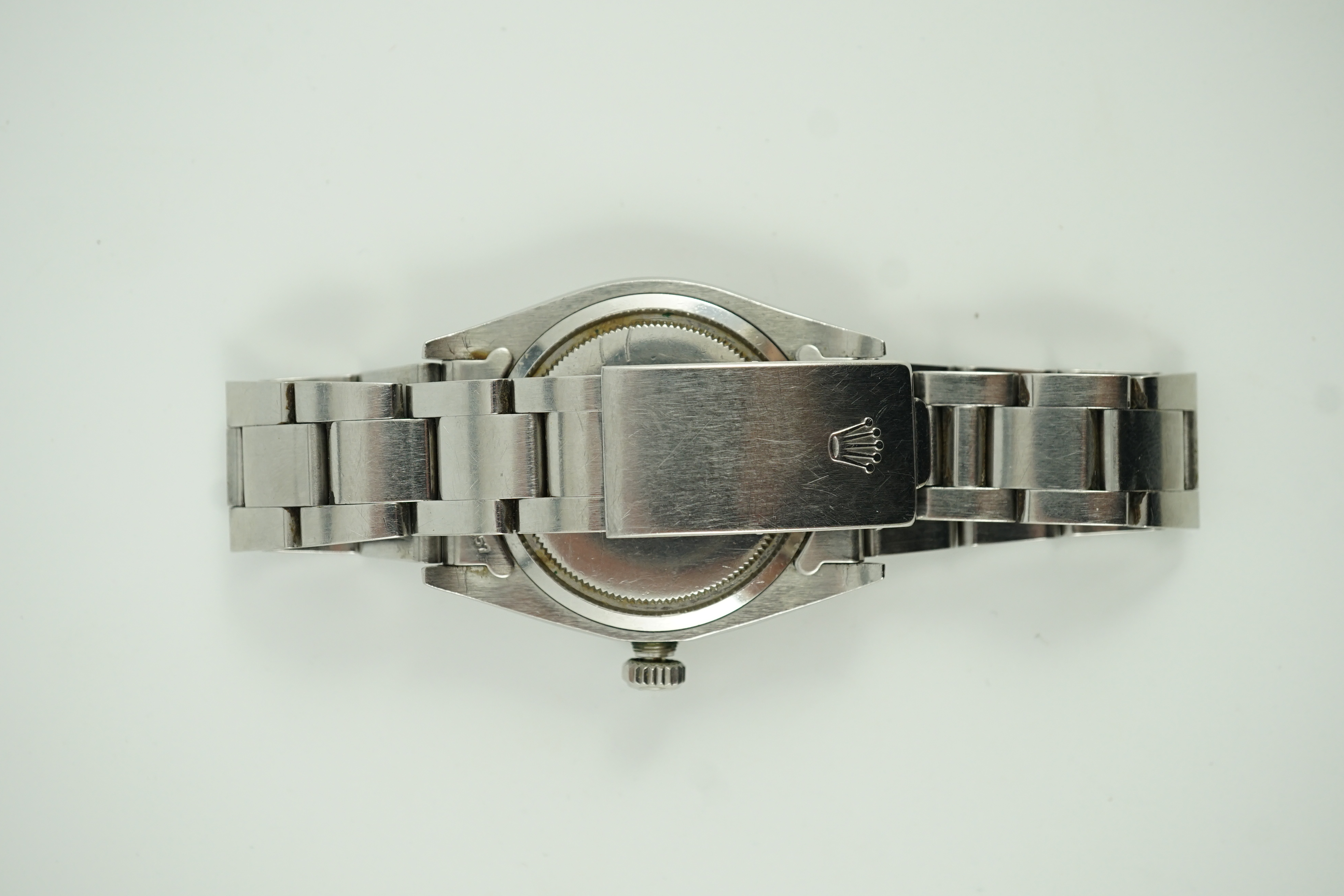 A gentleman's early 1980's stainless steel Rolex Oyster Precision manual wind wrist watch